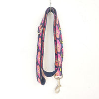 HKM-0587069 Pet Bow Tie Set and Leash with Dog Hoop - Variety of Sizes in Deep Graffiti