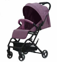 HKM-058771 Compact Lightweight Stroller with One-Click Fold and 360° Swivel Wheels, Ideal for Air Travel