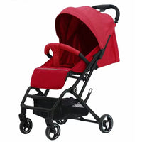 HKM-058771 Compact Lightweight Stroller with One-Click Fold and 360° Swivel Wheels, Ideal for Air Travel