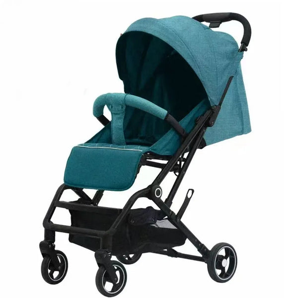 HKM-058771 Compact Lightweight Stroller with One-Click Fold and 360° Swivel Wheels, Ideal for Air Travel