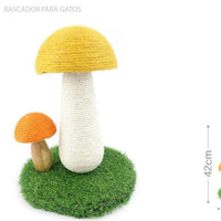 HKM-0588349 Cat Climb Pillars with Unique Mushroom Design for Interactive Play and Vertical Exploration