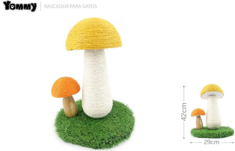 HKM-0588349 Cat Climb Pillars with Unique Mushroom Design for Interactive Play and Vertical Exploration