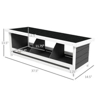 HKM-0588733 Wood Nesting Box for Up to 3 Chickens with Weather-Resistant Asphalt Roof, Gray Finish