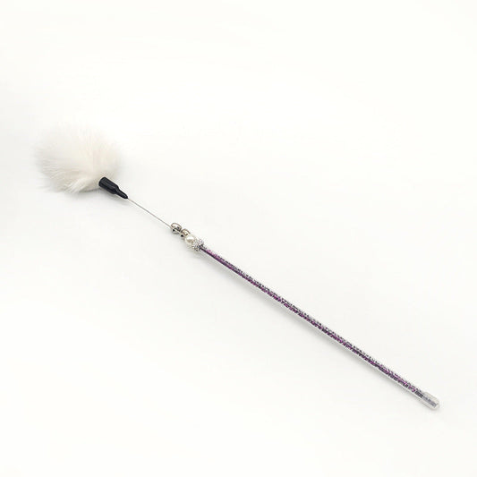 HKM-0589885 Cat Chew Toy with Funny Plush Stick - Available in Multiple Colors