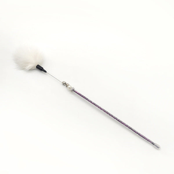 HKM-0589885 Cat Chew Toy with Funny Plush Stick - Available in Multiple Colors