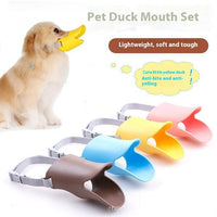 HKM-0590909 Dog Duckbilled Silicone Mouth Cover for Small to Medium Pets - Available in Multiple Colors