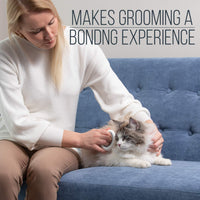 HKM-0592317 Gentle Grooming Deshedding Tool for Cats and Dogs - Ergonomic Design and Easy to Clean