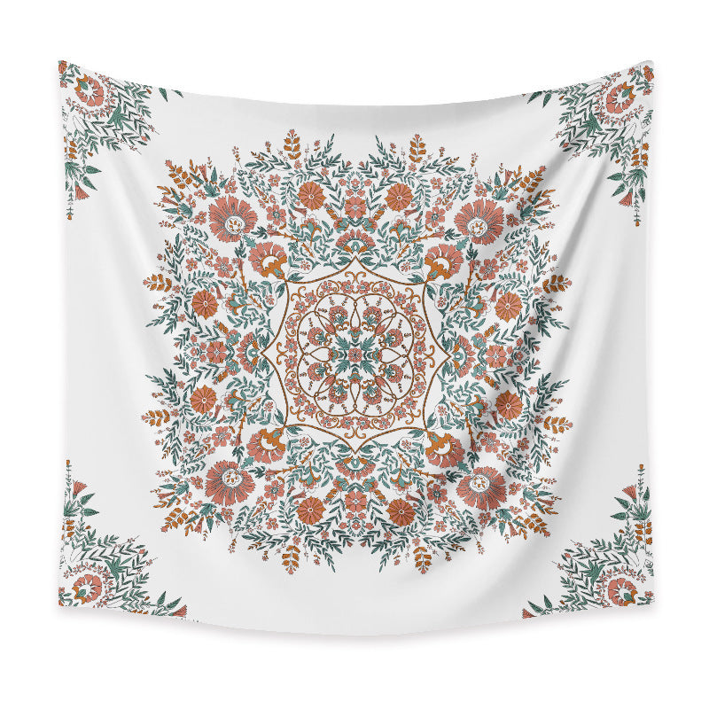 HKM-059283 Bohemian Retro Print Tapestry - 100% Polyester, Multiple Sizes Available