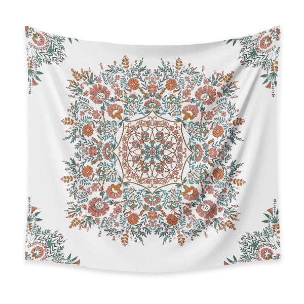 HKM-059283 Bohemian Retro Print Tapestry - 100% Polyester, Multiple Sizes Available