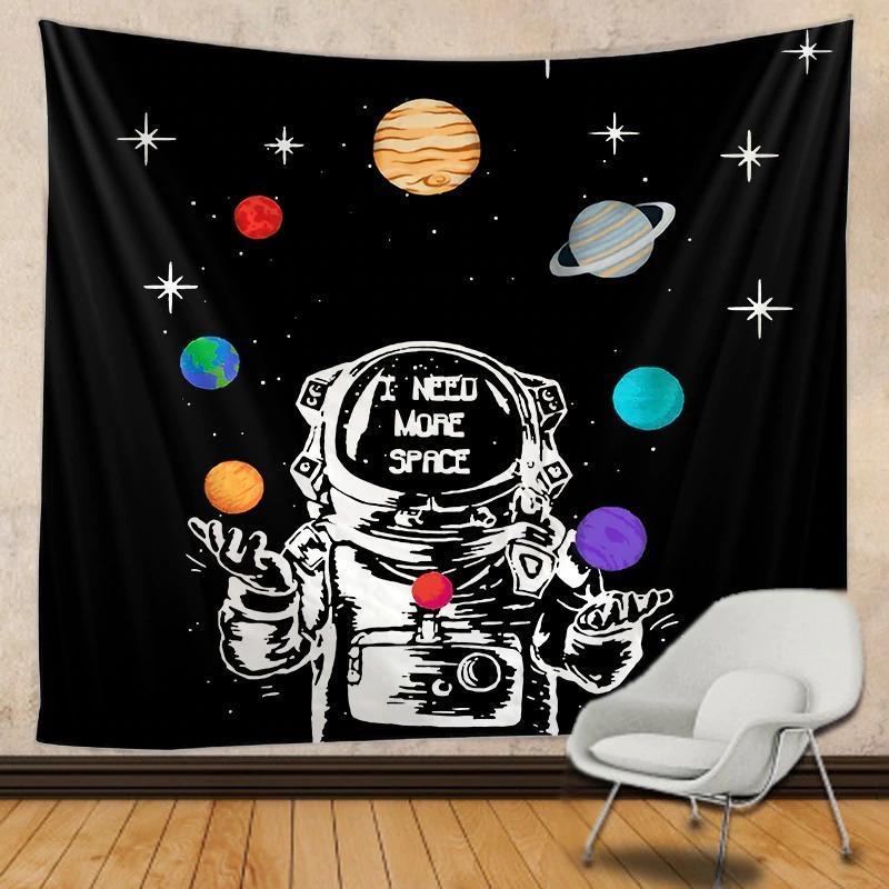 HKM-059283 Multifunctional Polyester Fiber Tapestry for Wall Hanging and Carpet Use, Rectangle and Square Shapes