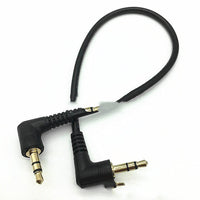 HKM-059475 3.5mm Audio Cable Elbow Connector for Mobile Devices - 0.3m Black Copper Wire