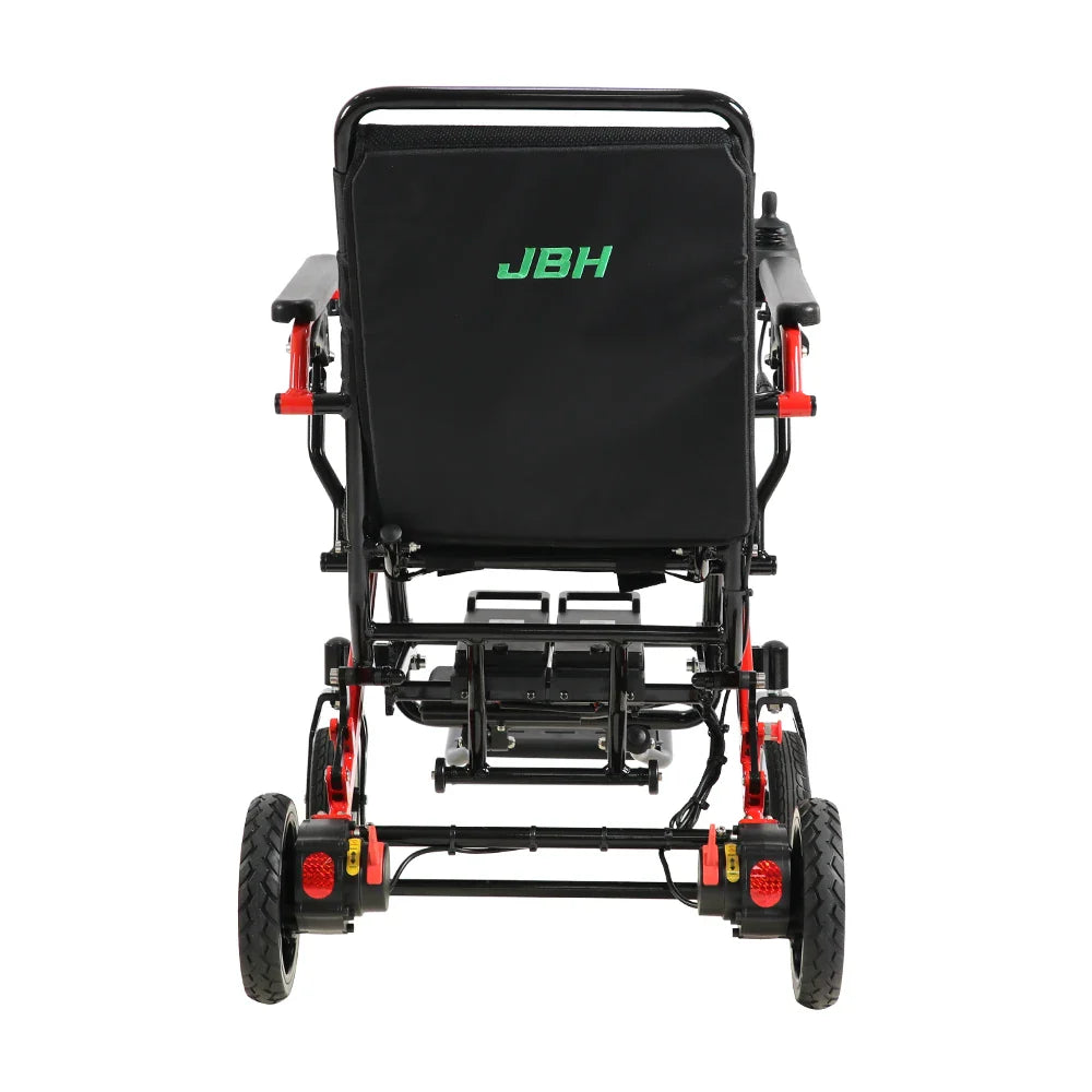 HKM-059603 Lightweight Folding 21.5KG Aluminum Alloy Power Wheelchair with Dual Motors and 20km Range