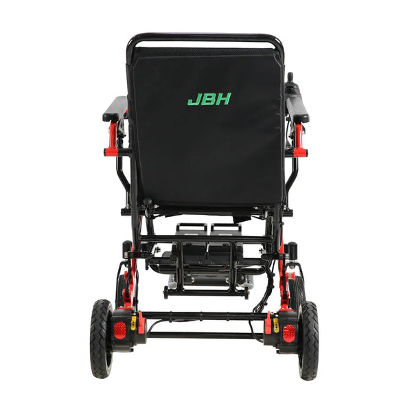 HKM-5468627 Light Folding Electric Wheelchair Dual 250W Motors 24V 24Ah Battery 12.4 Mile Range 265 lb Capacity Aluminum