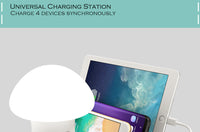 HKM-059603 Multi-Port USB Wireless Charging Desk Lamp with Mobile Phone Holder - Fast Charging 10W