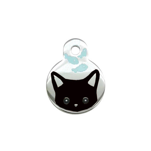 HKM-0596669 Cute Cartoon Cat and Fish Pendant for Dogs ¨C Alloy Ornament Collar Accessory
