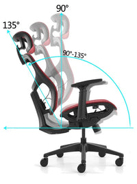 HKM-059667 Mesh Gaming Chair with Ventilation for Comfort and Support in Home Office Setup