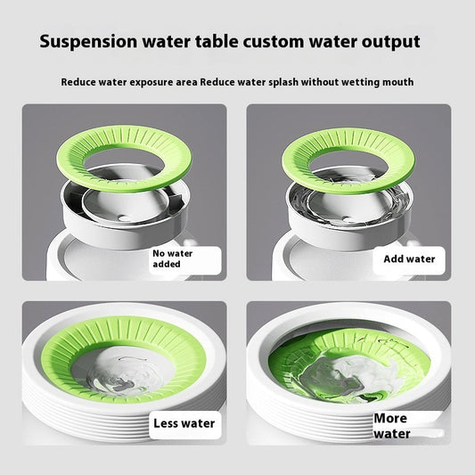 HKM-0596797 Pet Suspension Bowl for Medium and Small Dogs and Cats - Water Bowl, 600ml & 1200ml Sizes, PP Silicone
