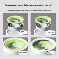 HKM-0596797 Pet Suspension Bowl for Medium and Small Dogs and Cats - Water Bowl, 600ml & 1200ml Sizes, PP Silicone