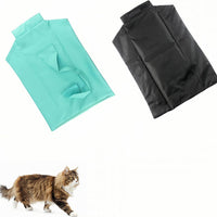 HKM-0597053 Foldable Cat Carrier Pouch for Nail Trimming - Soft Green & Black Tote Bag Design, Ideal for Adult Cats and Puppies