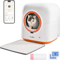 HKM-059731 60L Self-Cleaning Cat Litter Box with Smart App Control and Odor Elimination System