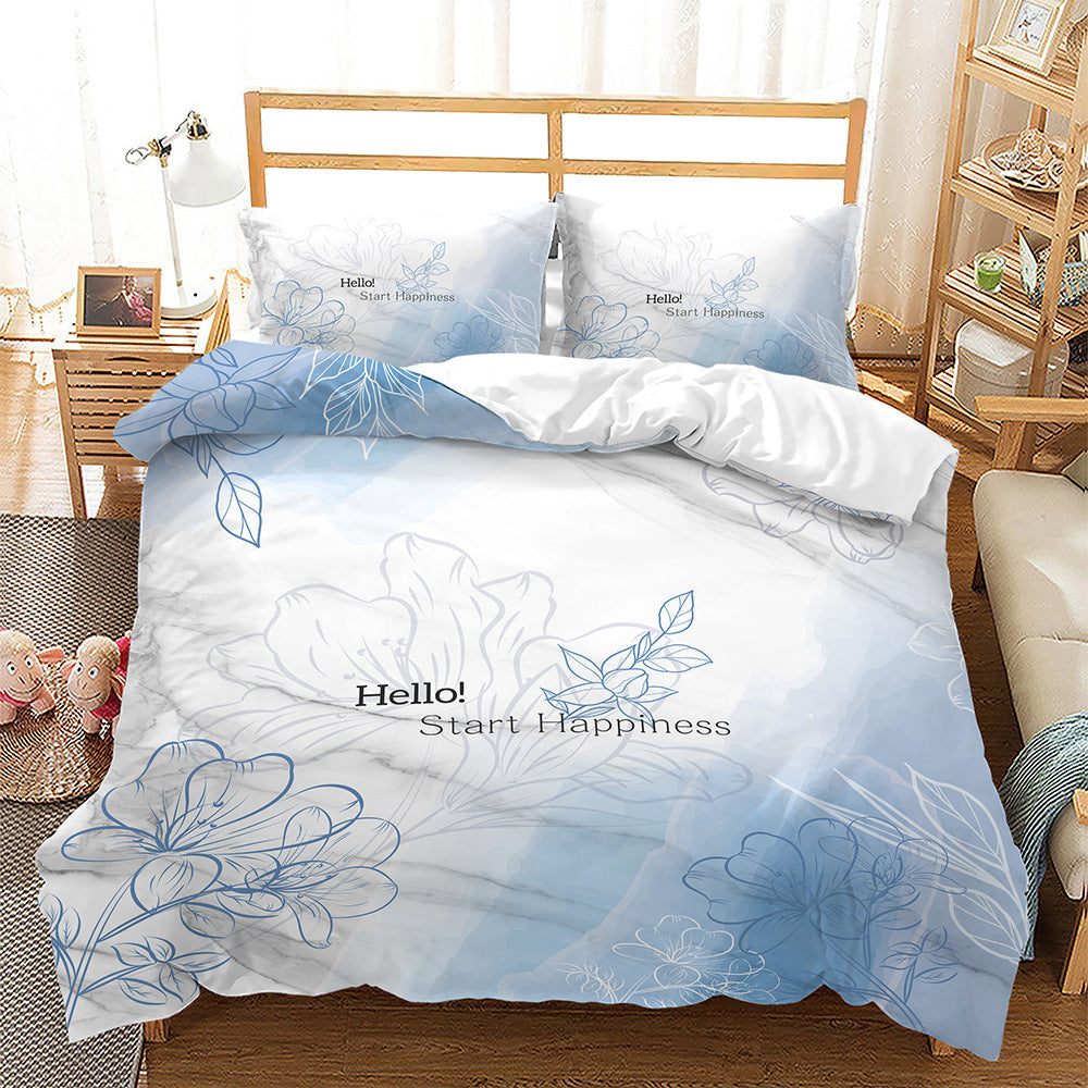 HKM-059731 Dandelion Cartoon Bedding Set in Soft Brushed Polyester, Multiple Sizes Available