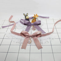 HKM-0598205 Lace Bowknot Bib for Small Dogs and Kittens - Lightweight Adjustable Saliva Towel