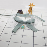 HKM-0598205 Lace Bowknot Bib for Small Dogs and Kittens - Lightweight Adjustable Saliva Towel