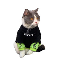 HKM-0598973 Cozy Black Panel Sweater for Cats and Small Dogs - Autumn and Winter Wear