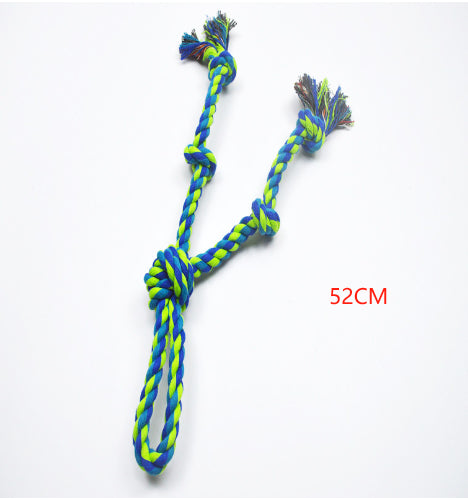 HKM-0599229 Heavy-Duty Cotton Rope Dog Toy Set for Large Breeds - Dental Chew & Tug of War Interactive Play