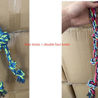 HKM-0599229 Heavy-Duty Cotton Rope Dog Toy Set for Large Breeds - Dental Chew & Tug of War Interactive Play