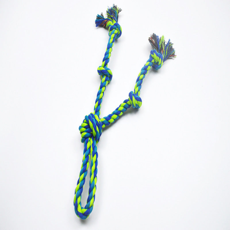 HKM-0599229 Heavy-Duty Cotton Rope Dog Toy Set for Large Breeds - Dental Chew & Tug of War Interactive Play