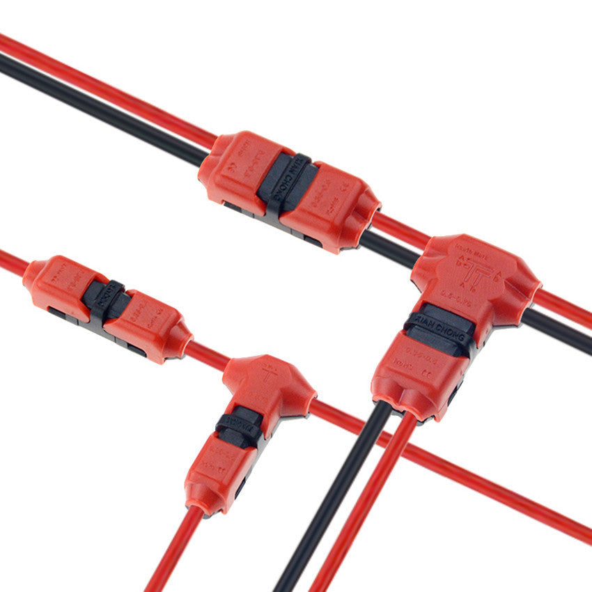 HKM-059923 High-Frequency Wire to Wire Linker Connector for LED Applications, 2 Cores, 10mm Length, Plastic Insulator