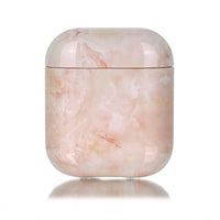HKM-059923 Marble Leopard AirPods 1/2 Clamshell Case - Stylish Floral Design