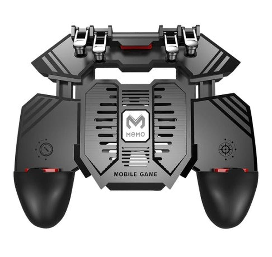 HKM-060051 Mobile Gaming Controller with Charging Function for Phones - Compatible with PUBG, Adjustable 90° Joystick, ABS & Silicone Materials
