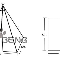 HKM-0600637 Cozy Canvas Pet Tent Bed with Pine Wood Frame - Portable, Washable, Easy Setup for Cats and Small Dogs
