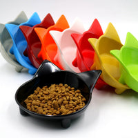 HKM-0600765 Anti-Slip Melamine Cat Bowl in Black for Easy Maintenance