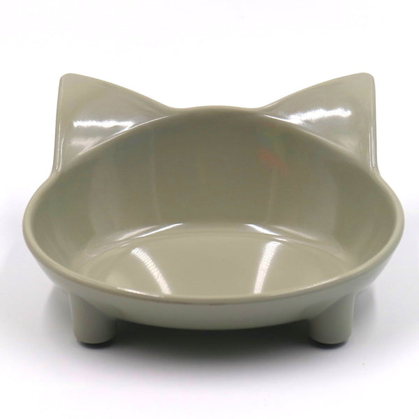 HKM-0600765 Anti-Slip Melamine Cat Bowl in Black for Easy Maintenance