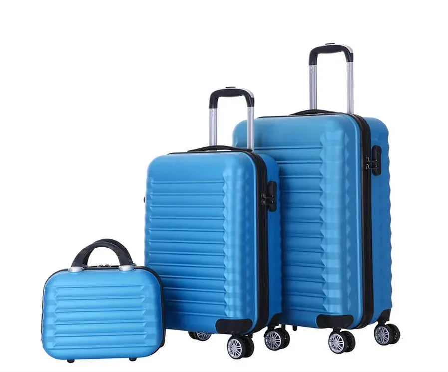 HKM-060115 4-Piece Universal Trolley Suitcase Set with 12/20/24/28 Inch Wheels for Travel