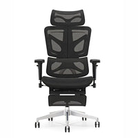 HKM-060179 Adjustable Mesh Executive Game Reclining Swivel Chair with Footrest - Ergonomic Office Comfort