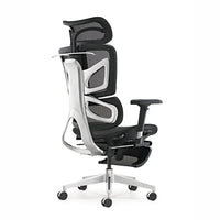 HKM-060179 Adjustable Mesh Executive Game Reclining Swivel Chair with Footrest - Ergonomic Office Comfort