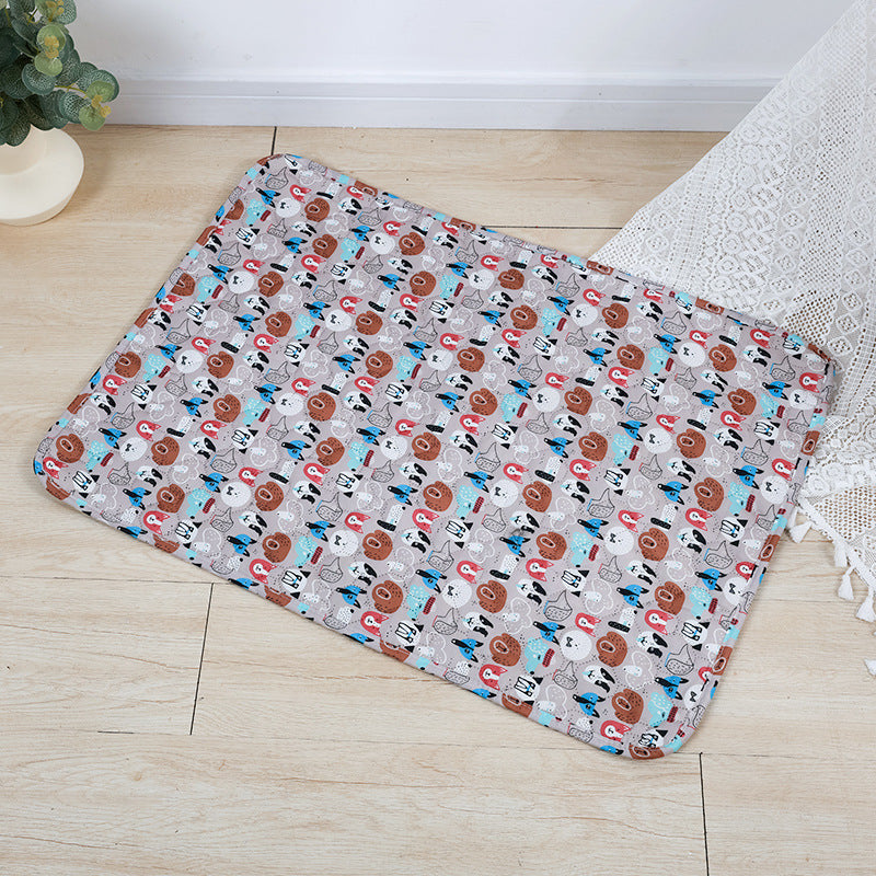 HKM-0602429 Reusable Washable Pet Urine Pad, Waterproof Non-Slip Cat and Dog Training Mat, Absorbent & Machine Washable