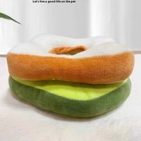 HKM-0602557 Adjustable Cartoon Headgear for Pets in Avocado and Toast Bread Designs