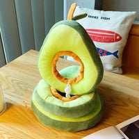 HKM-0602557 Adjustable Cartoon Headgear for Pets in Avocado and Toast Bread Designs