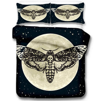 HKM-060563 Skeleton Moth 3D Printed Decorative Set - Three-Piece Collection in Multiple Sizes