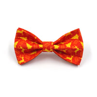 HKM-0606141 Detachable Bow Traction Collar with Christmas Deer Design and Matching Rope