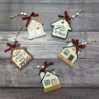 HKM-060691 Wooden Christmas Tree Pendant Decoration for Holiday Festivities