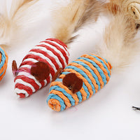 HKM-0607165 Interactive Toy Set with Feather Teasing Bell and Stick for Engaging Playtime Activities