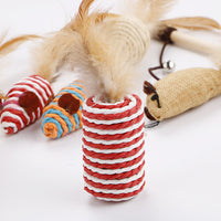 HKM-0607165 Interactive Toy Set with Feather Teasing Bell and Stick for Engaging Playtime Activities