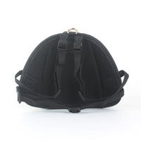 HKM-0608573 Stripes Green Leather Dog Backpack for Small to Medium Dogs - Retractable Strap and Capacity 500g