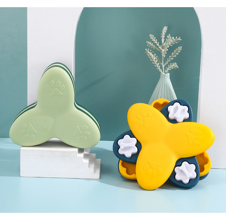 HKM-0609597 Interactive Dog Puzzle Toy with Treat Dispenser for Mental Stimulation and Slow Feeding